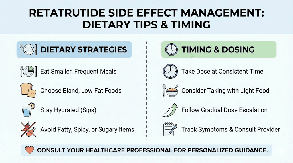 Retatrutide dose schedule side effect management strategies during titration