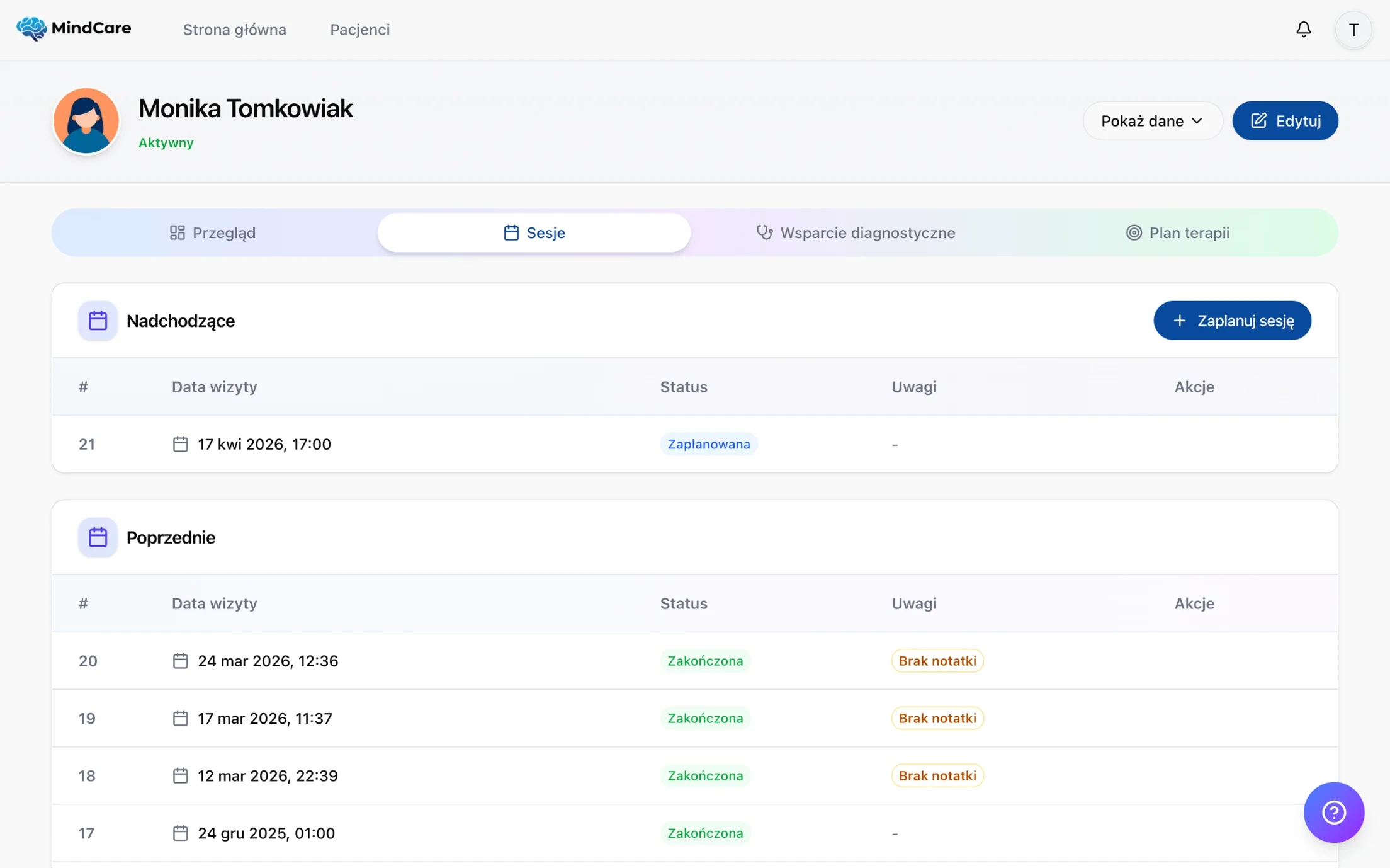 An image of Dreelio's dashboard