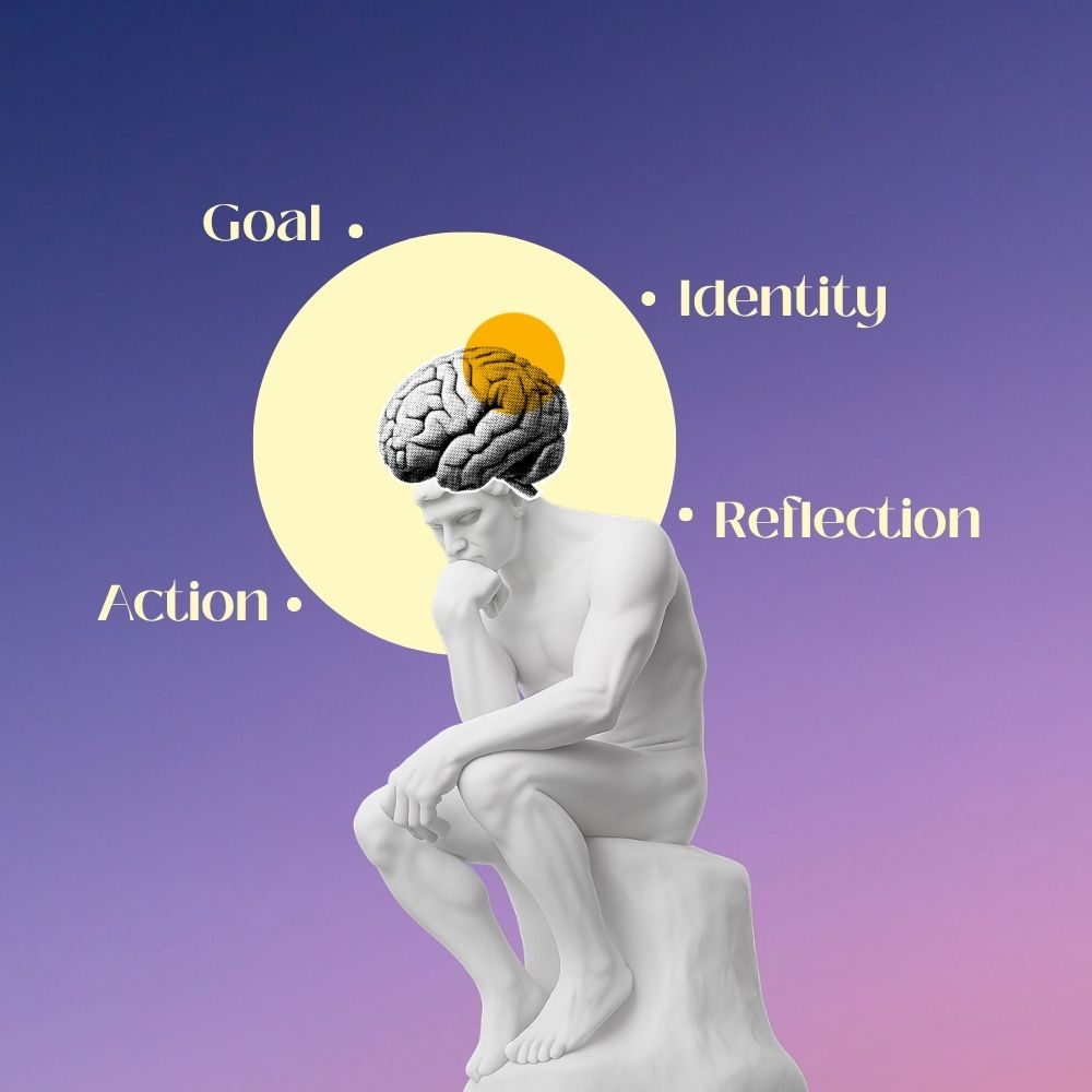 Concetrated triathlete grayscale