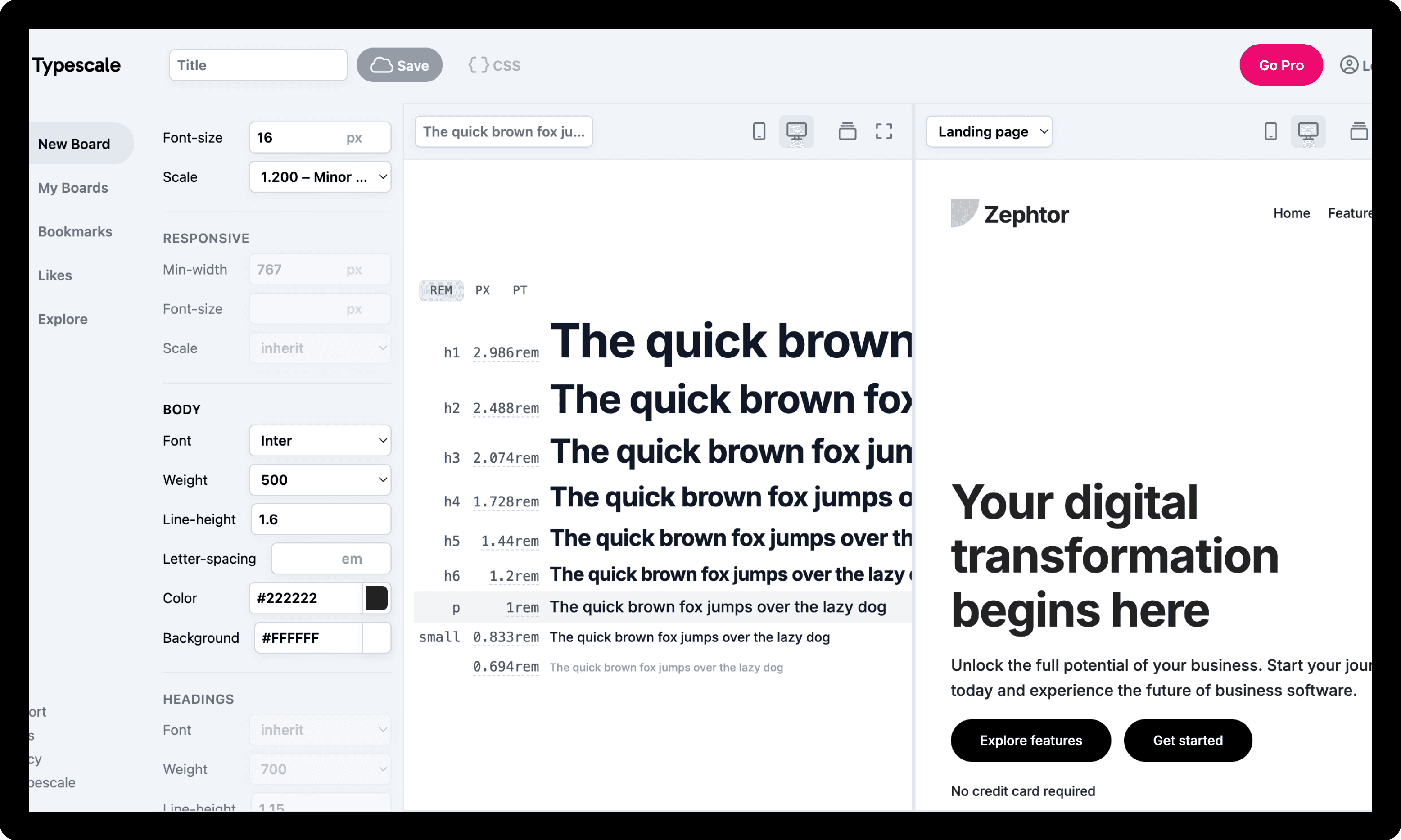 Typescale