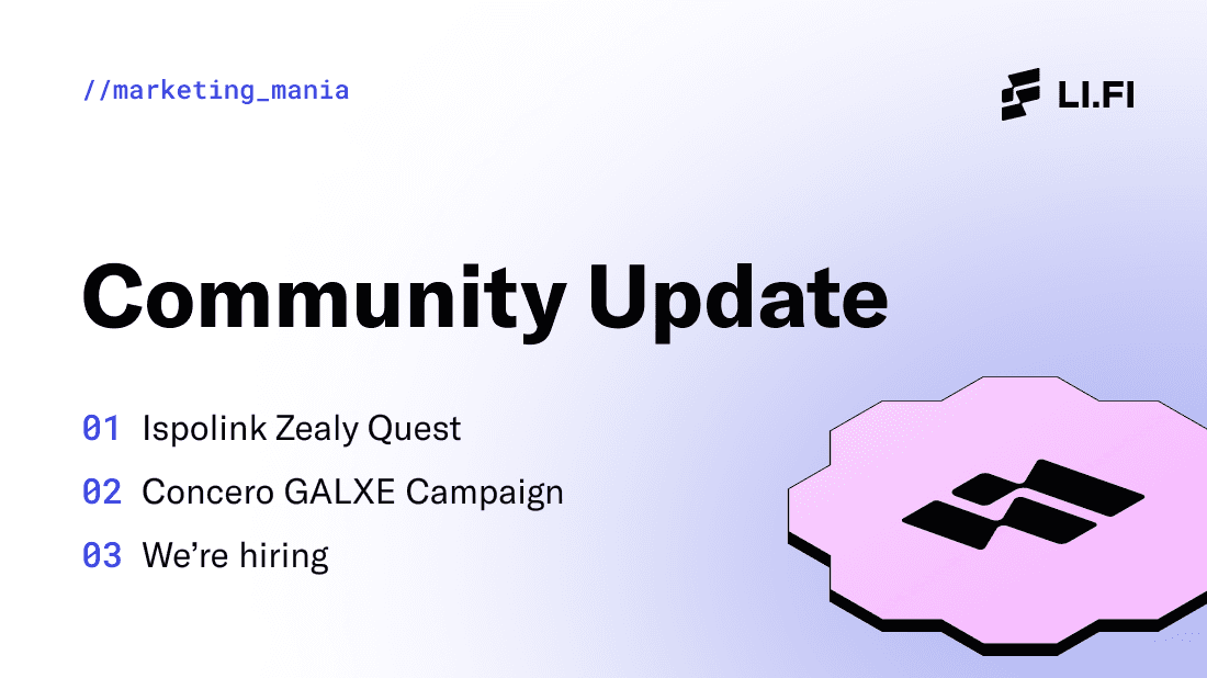 Update October 2023 Community Update