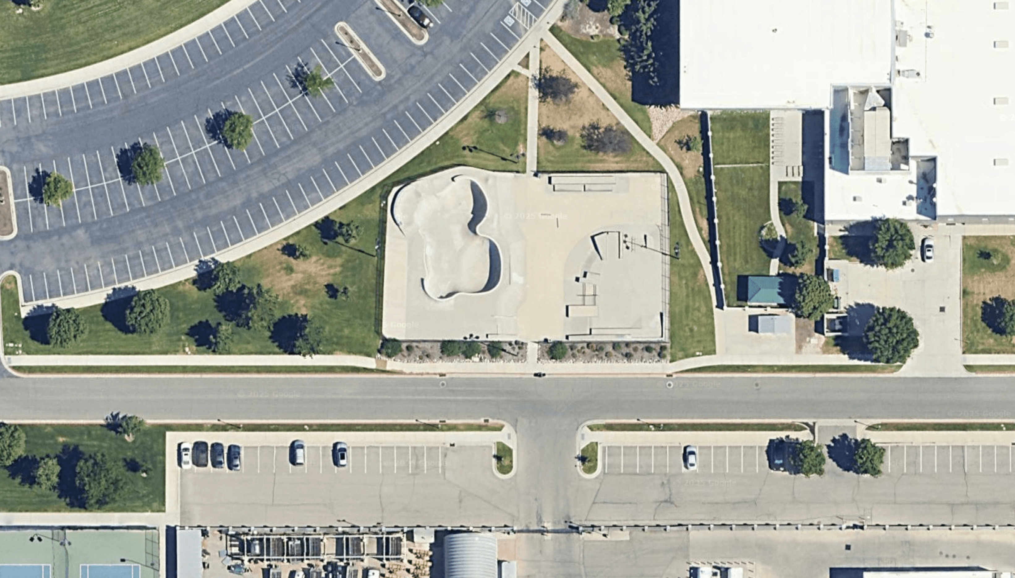 Satellite image of South Jordan Skatepark in Salt Lake City Utah