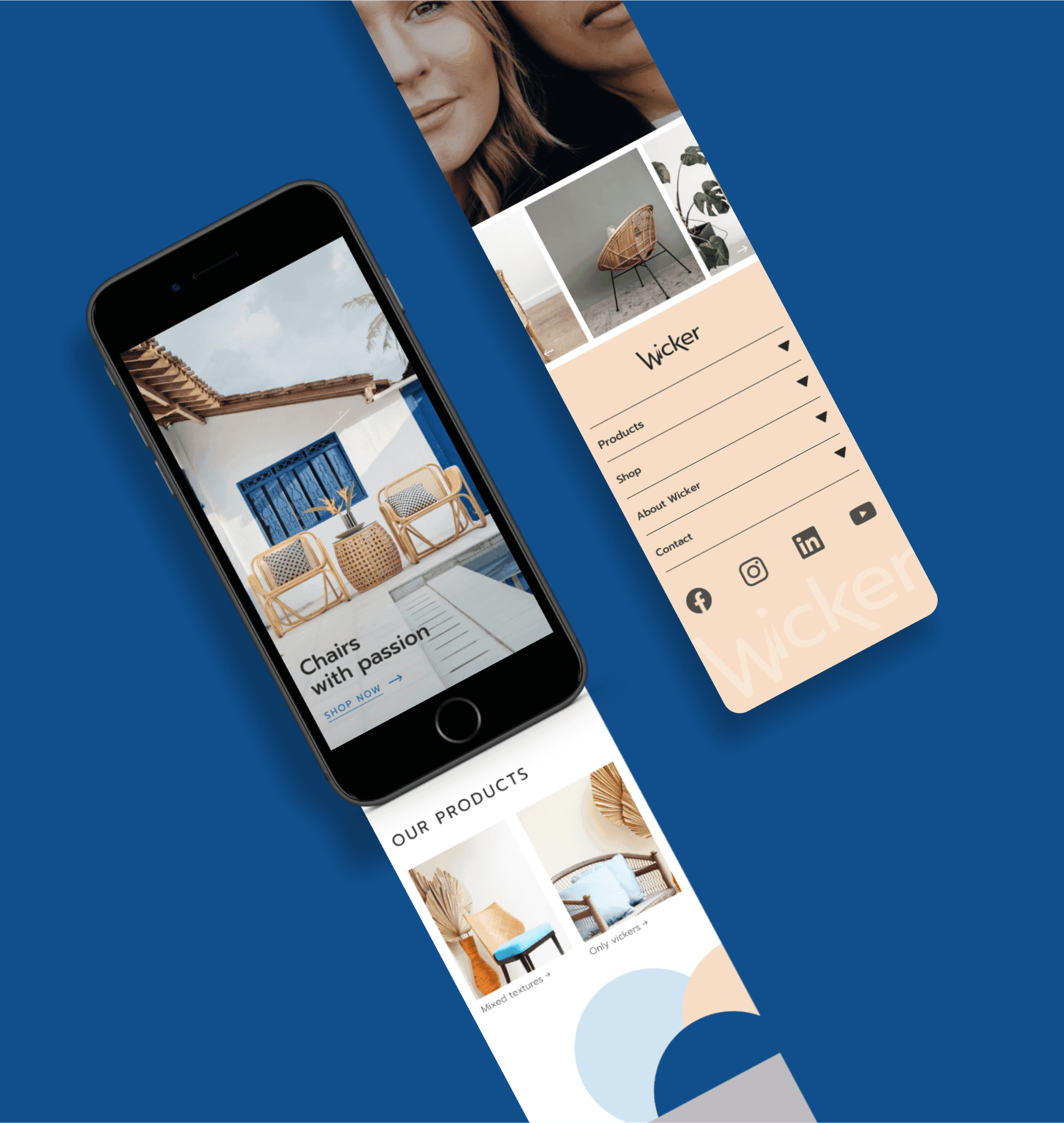 Website displayed on a mobile screen.