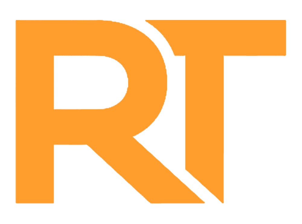 Logo firmy RT3D Visual ktorá ponúka služby fotografie, 3D obhliadky a videoobhliadky nehnuteľností na predaj a prenájom.