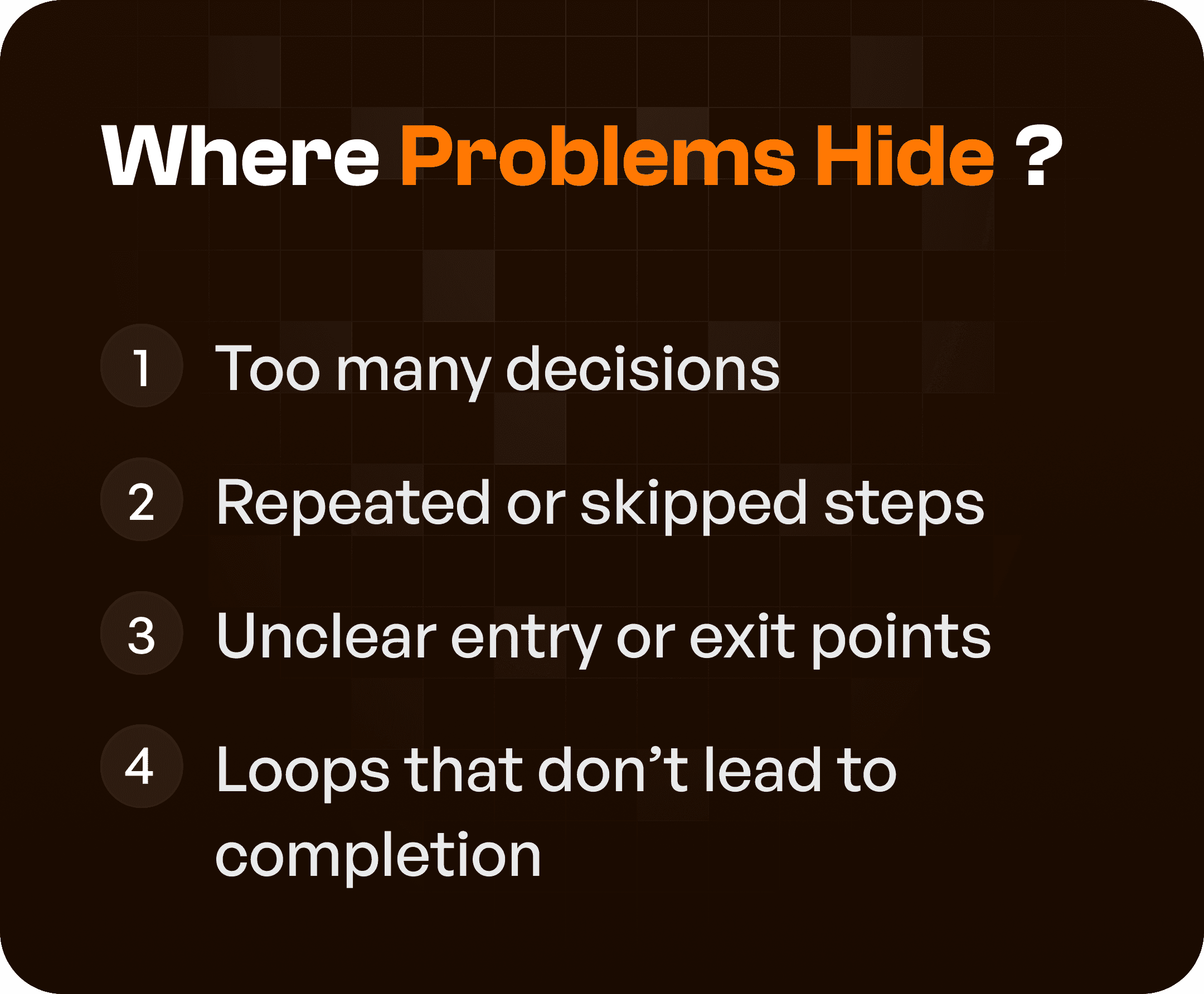 Where UX Problems hide in user flow points