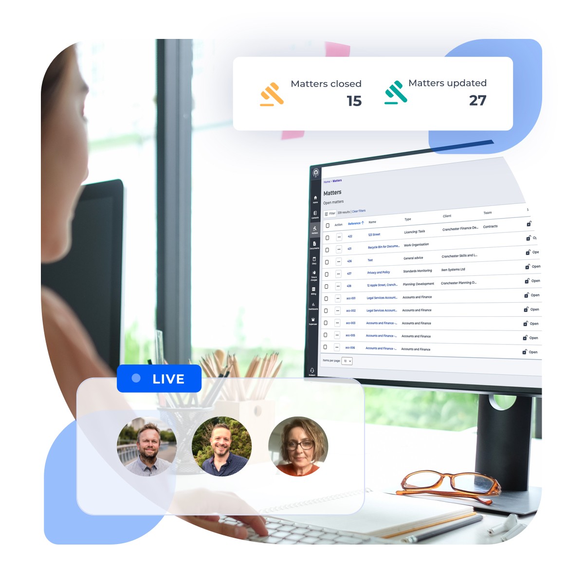 Logo of LLG a partner of Iken’s legal case management software