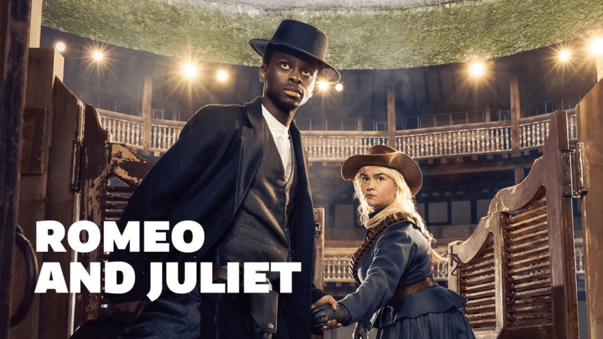 Romeo and Juliet at Shakespeare's Globe starring Abdul Sessay and Lola Shalam.