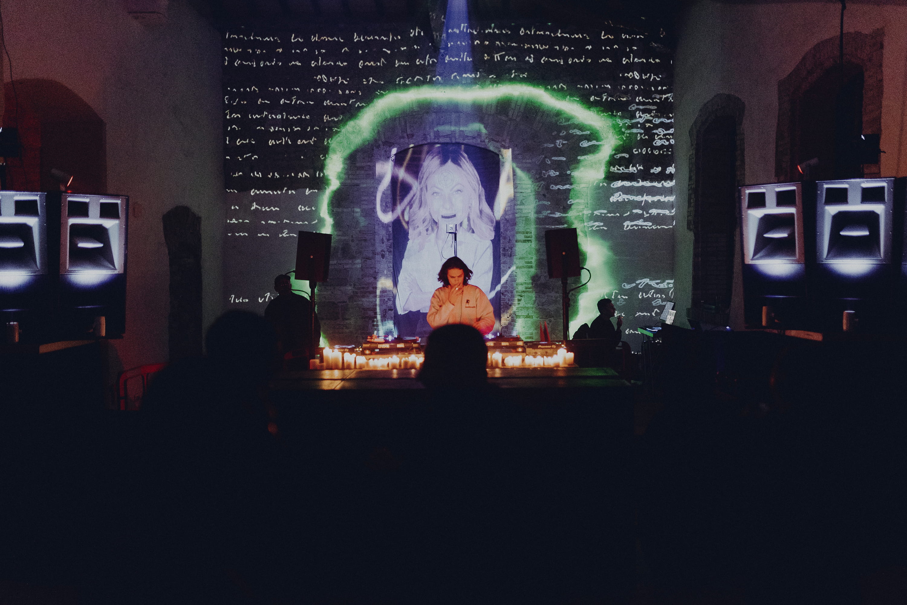 Luminous Rim Light Portrait with Crystal Earrings