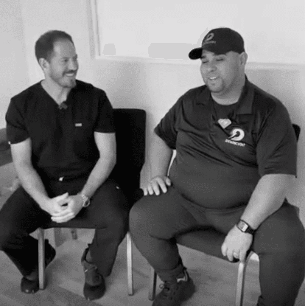 Junior y Luciano antes