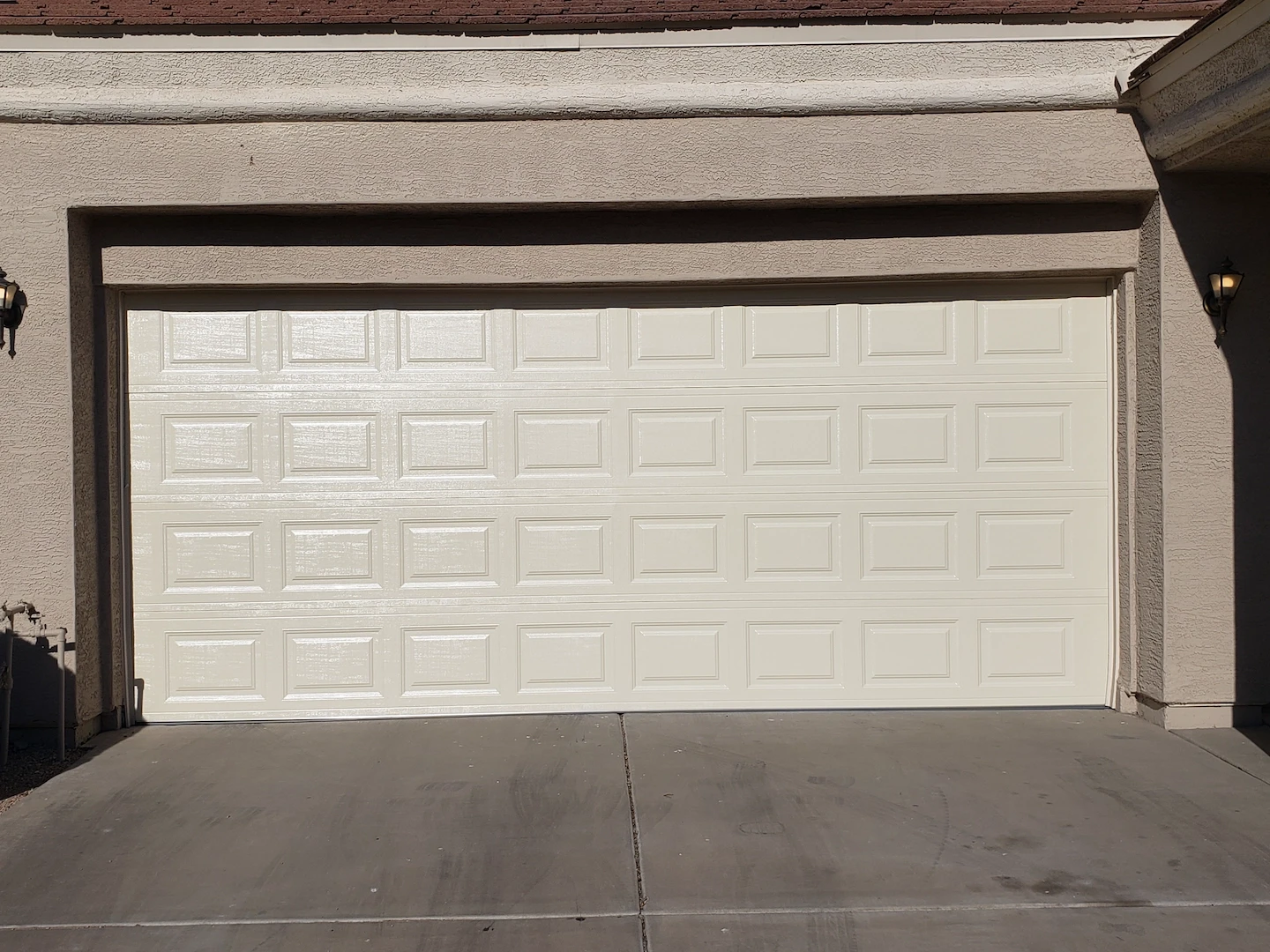 New, professionally installed garage door