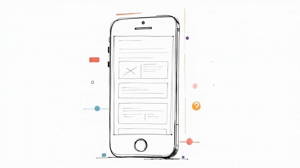 Person optimizing a mobile device with analytics charts in the background.