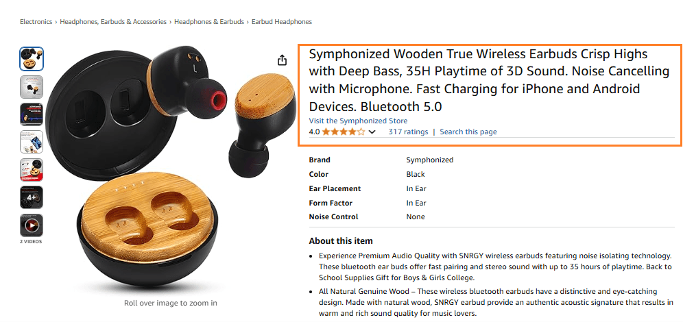 Optimize product title