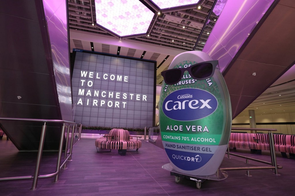 Carex brand partnership at Manchester Airport