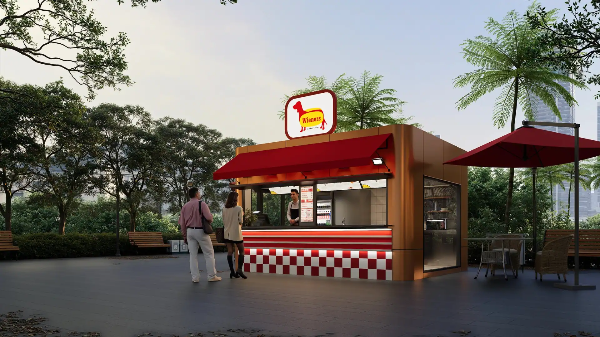 Prefab Hotdog Store
