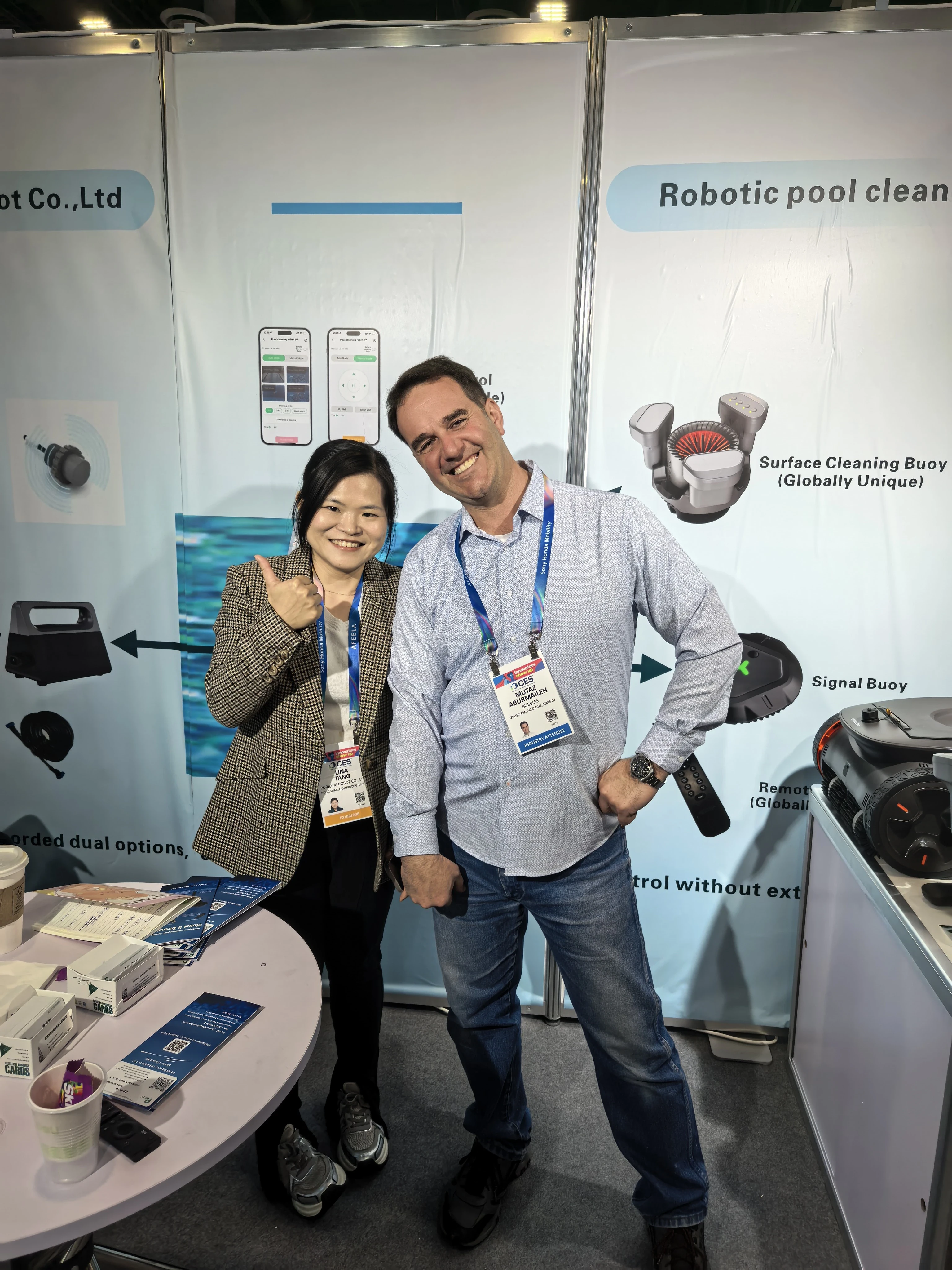 PURILY smart pool cleaner trade show display