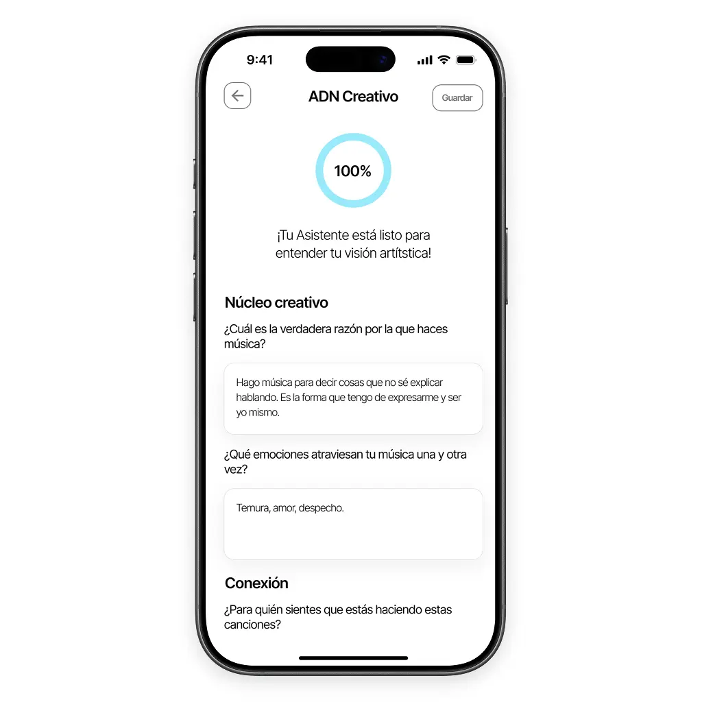 Cuestionario sobre la identidad artística del artista