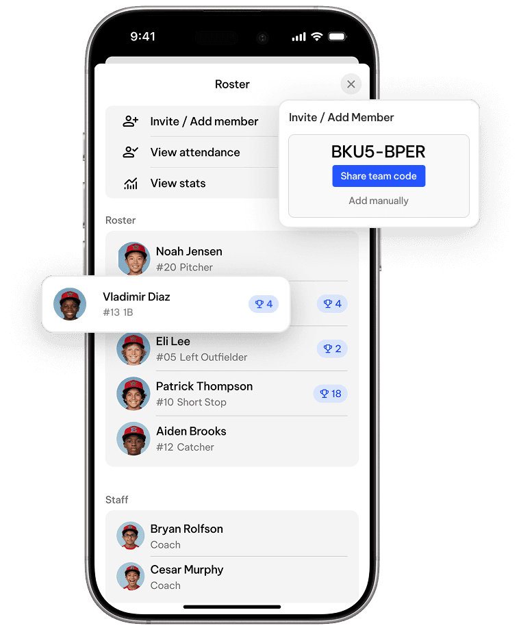 TeamLinkt's Baseball Team Rosters Tool