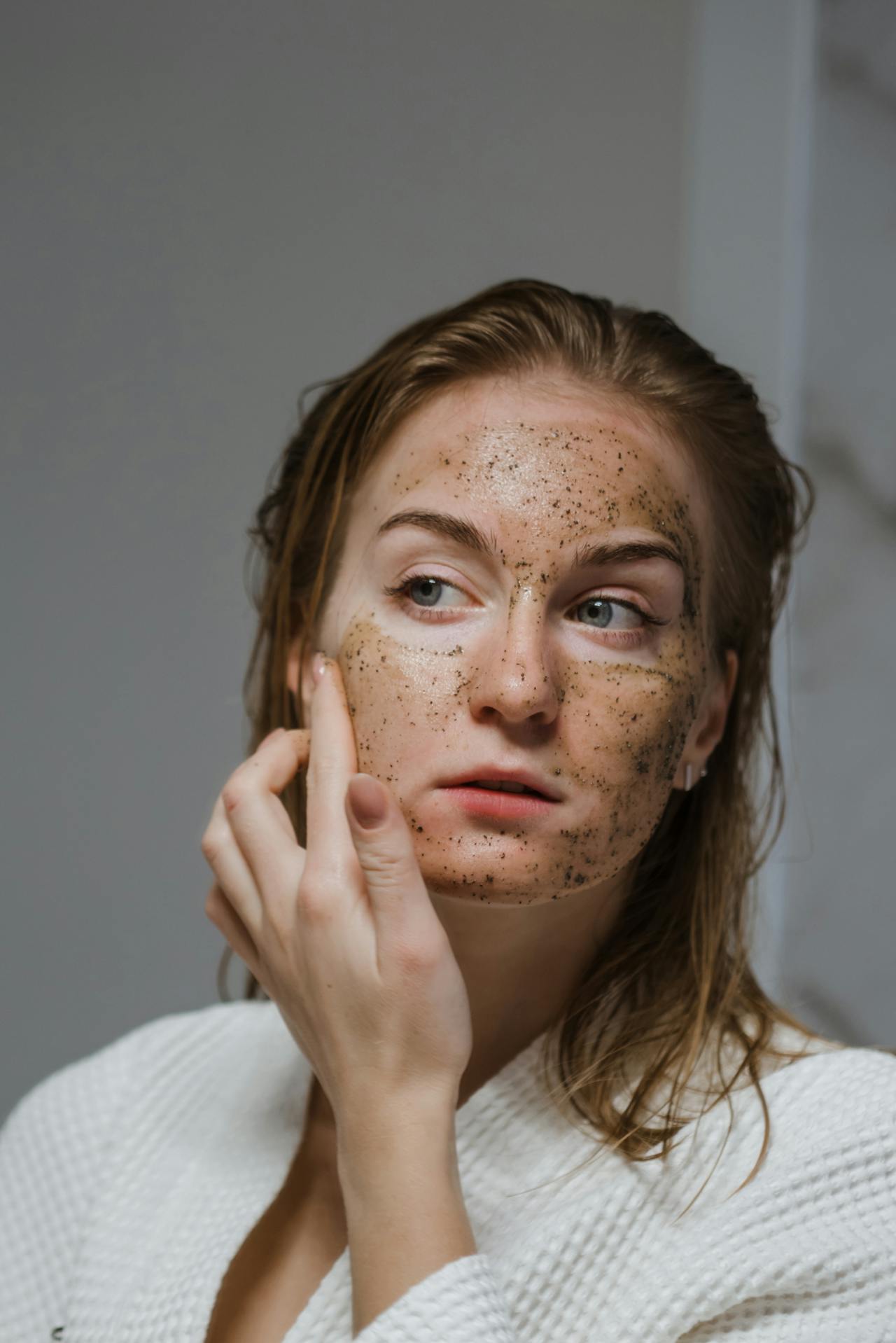 woman soaked in water
