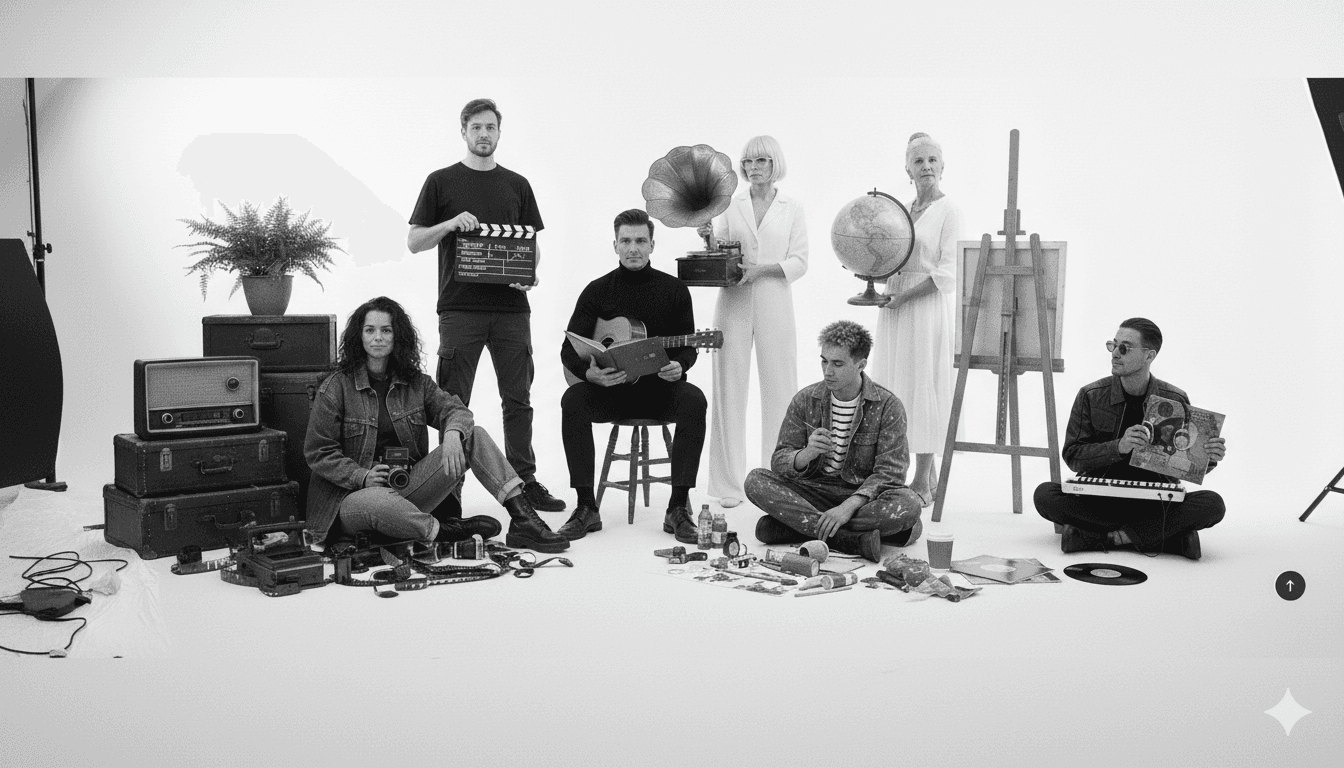 Group of creatives in a studio