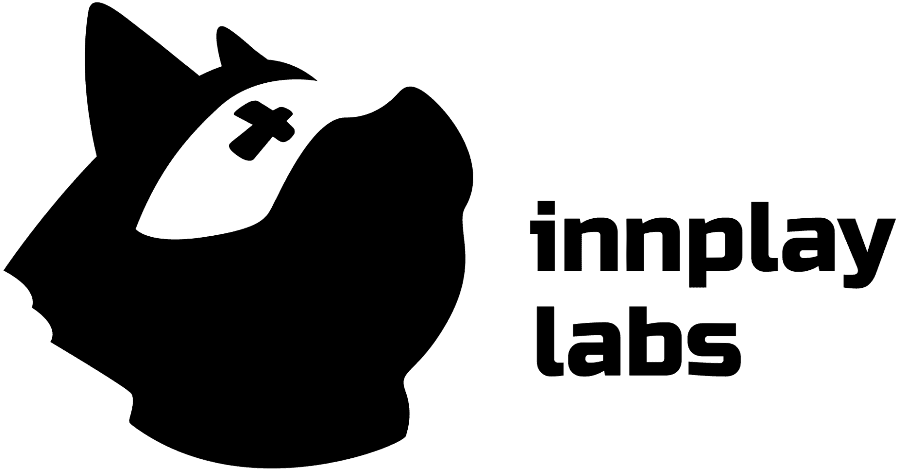 Black silhouette logo next to the text "innplay labs