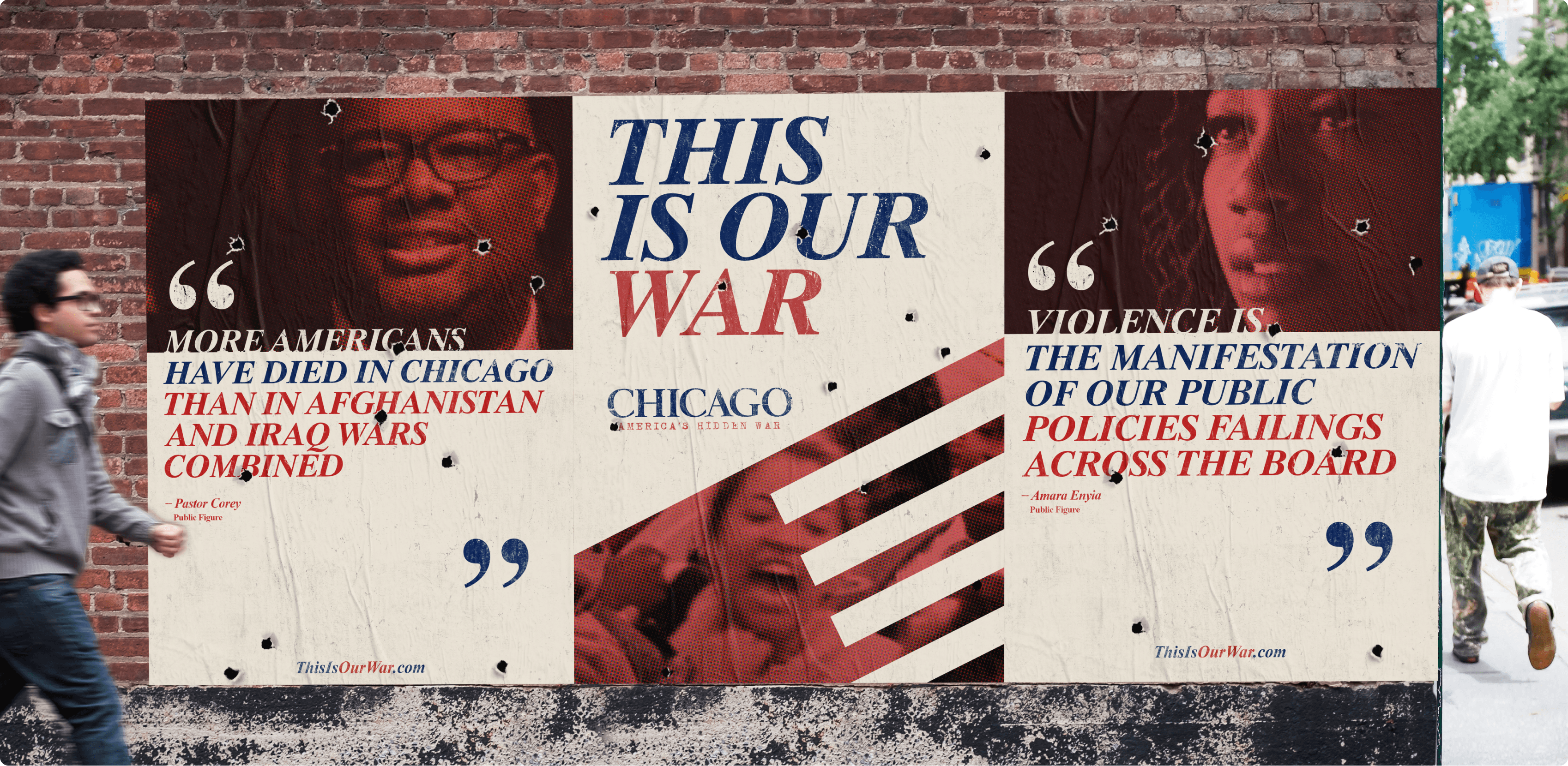 Chicago campaign quote wall