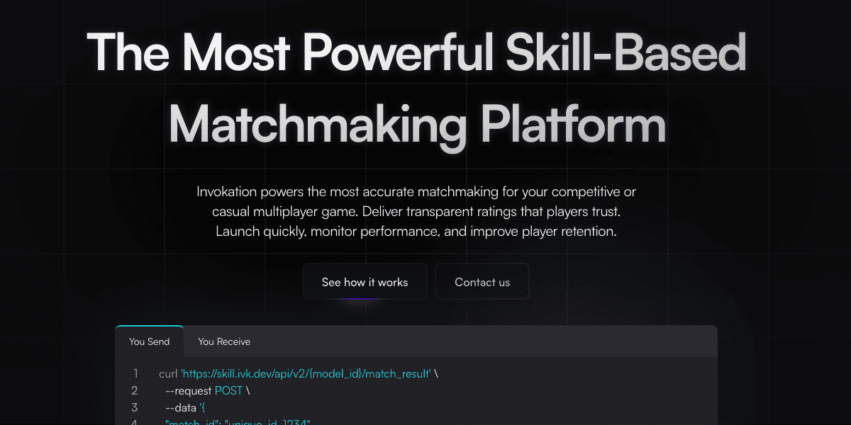 Invokation | The Most Powerful Skill-Based Matchmaking Platform