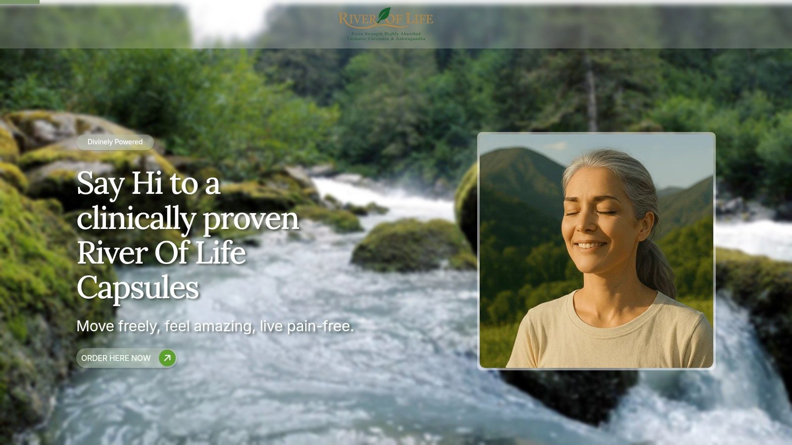 Screenshot from https://riveroflifecapsules.com