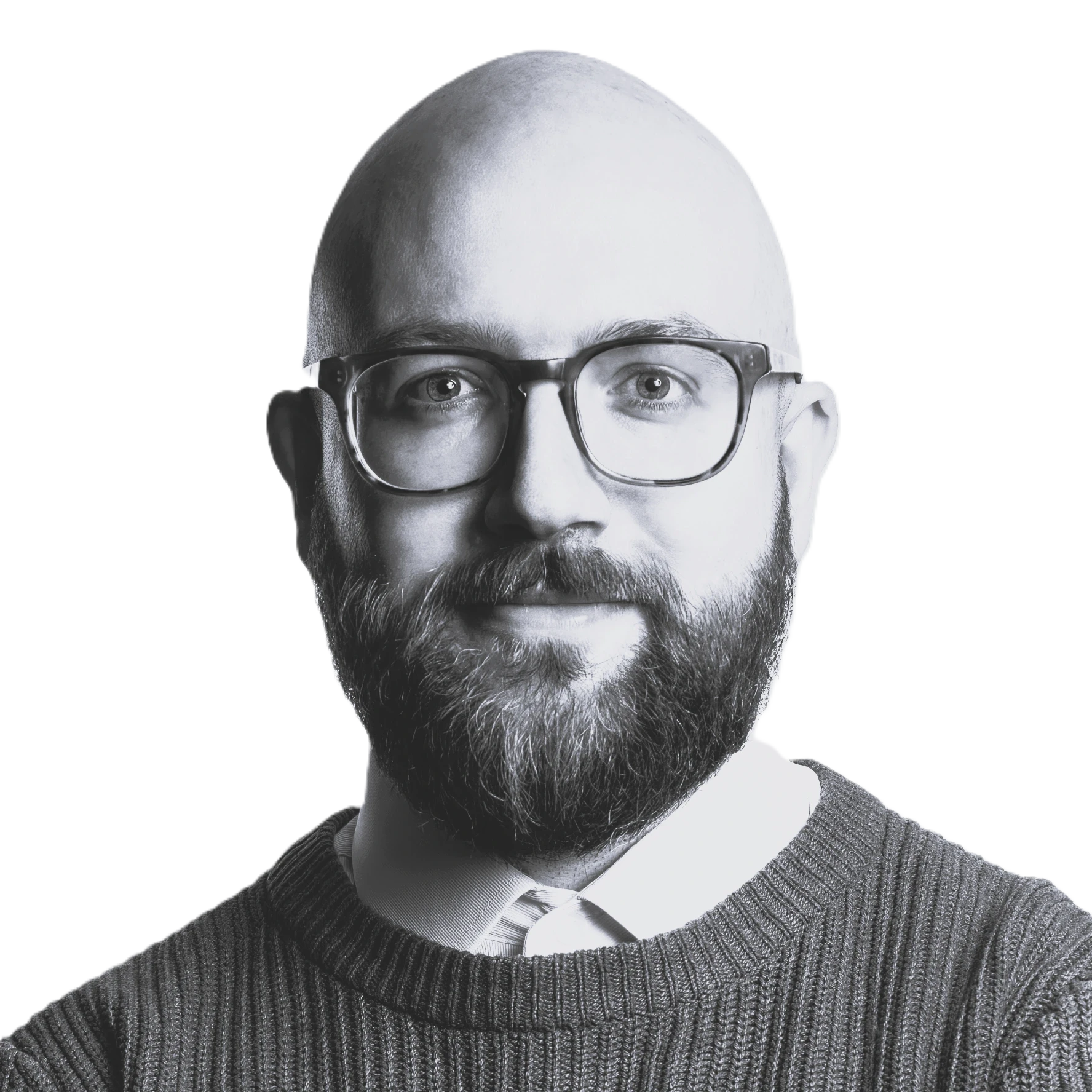 Black and white profile picture of Nicholas Buccheri who is an Associate Partner at KanataQ