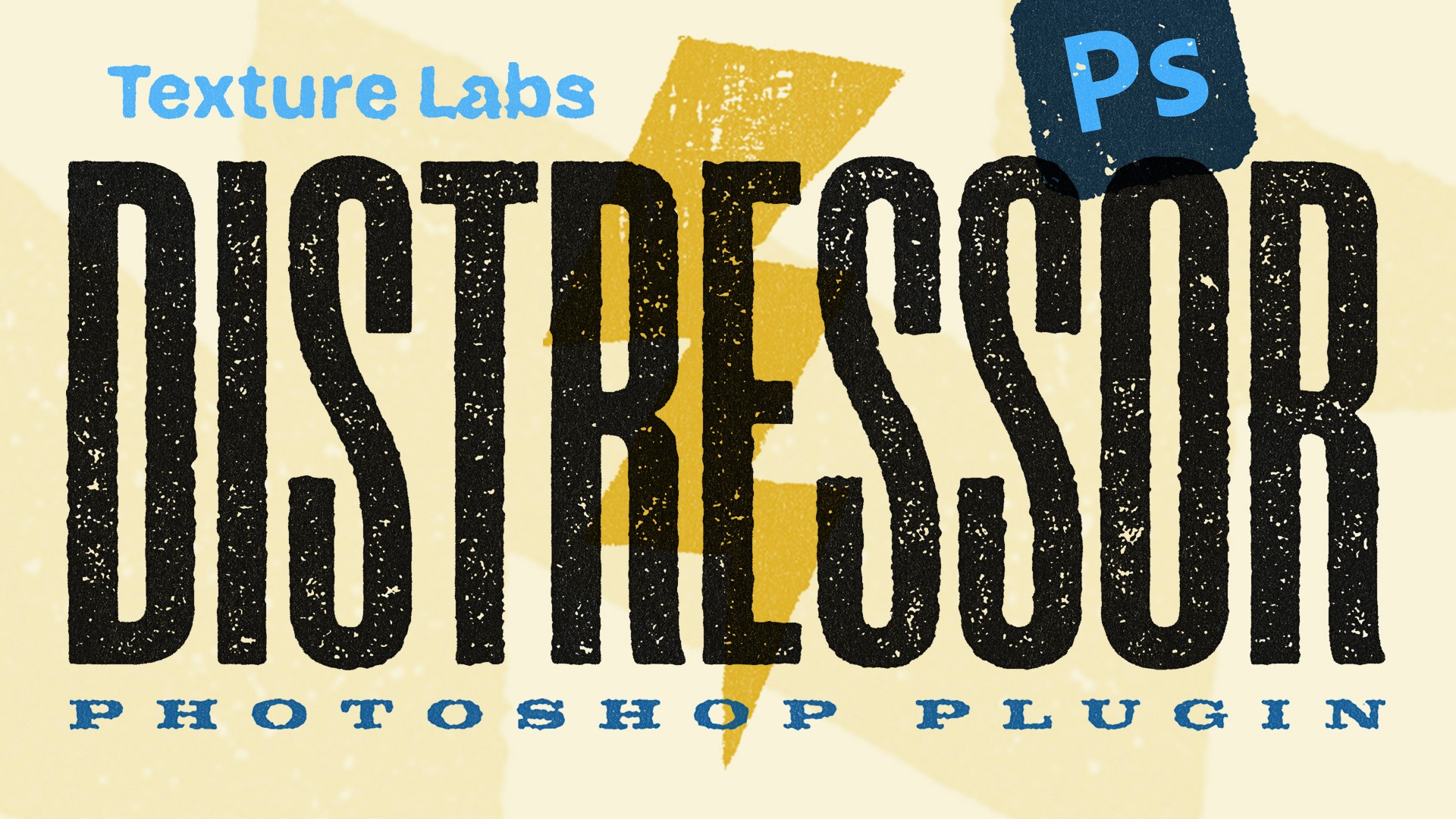 Distressor: My New Favourite Photoshop Plugin. Cover image that showcases the effects of the plugin from Texturelabs