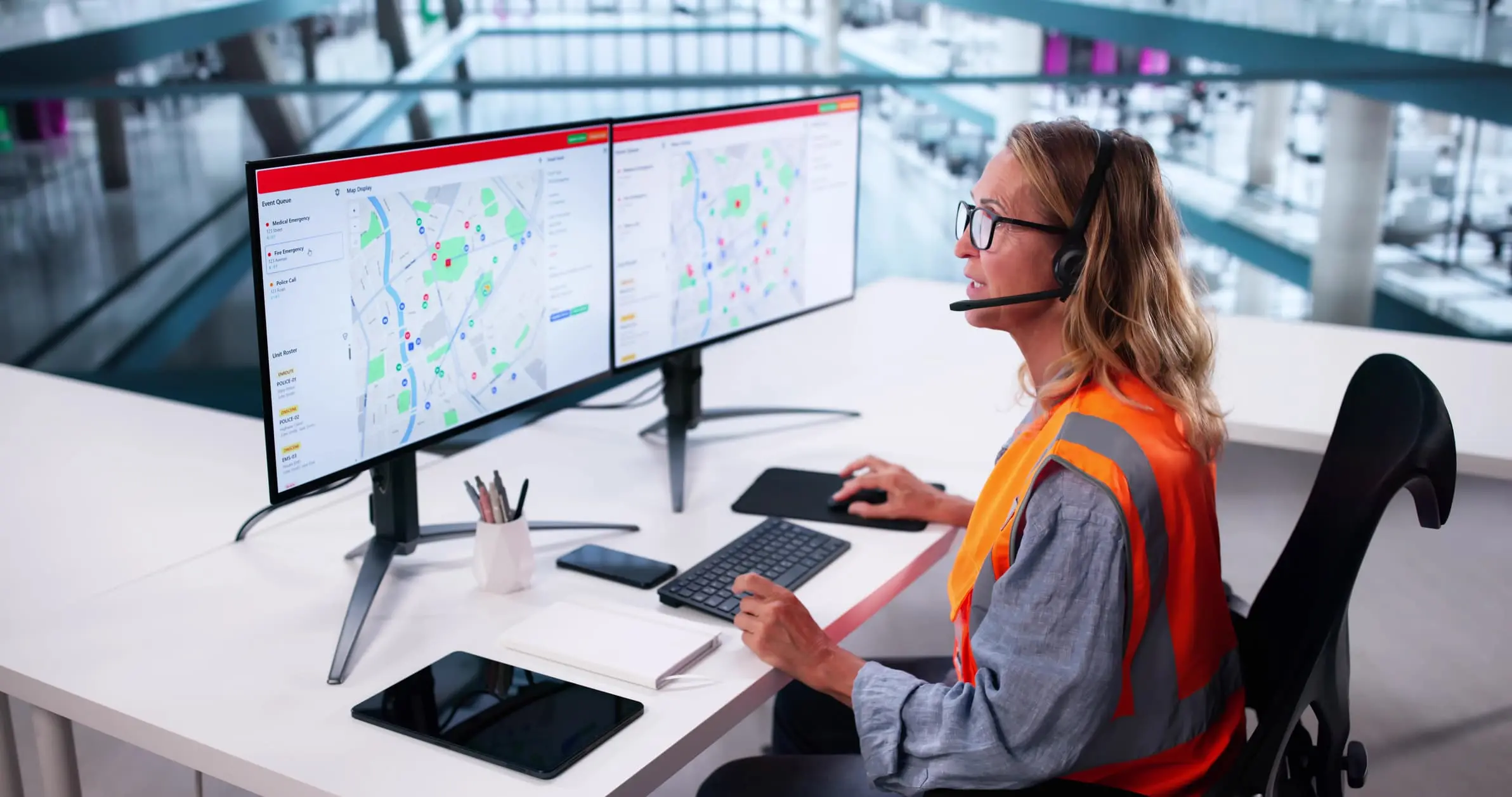 Trucking safety technology dashboard showing real-time fleet data for improved safety in trucking industry