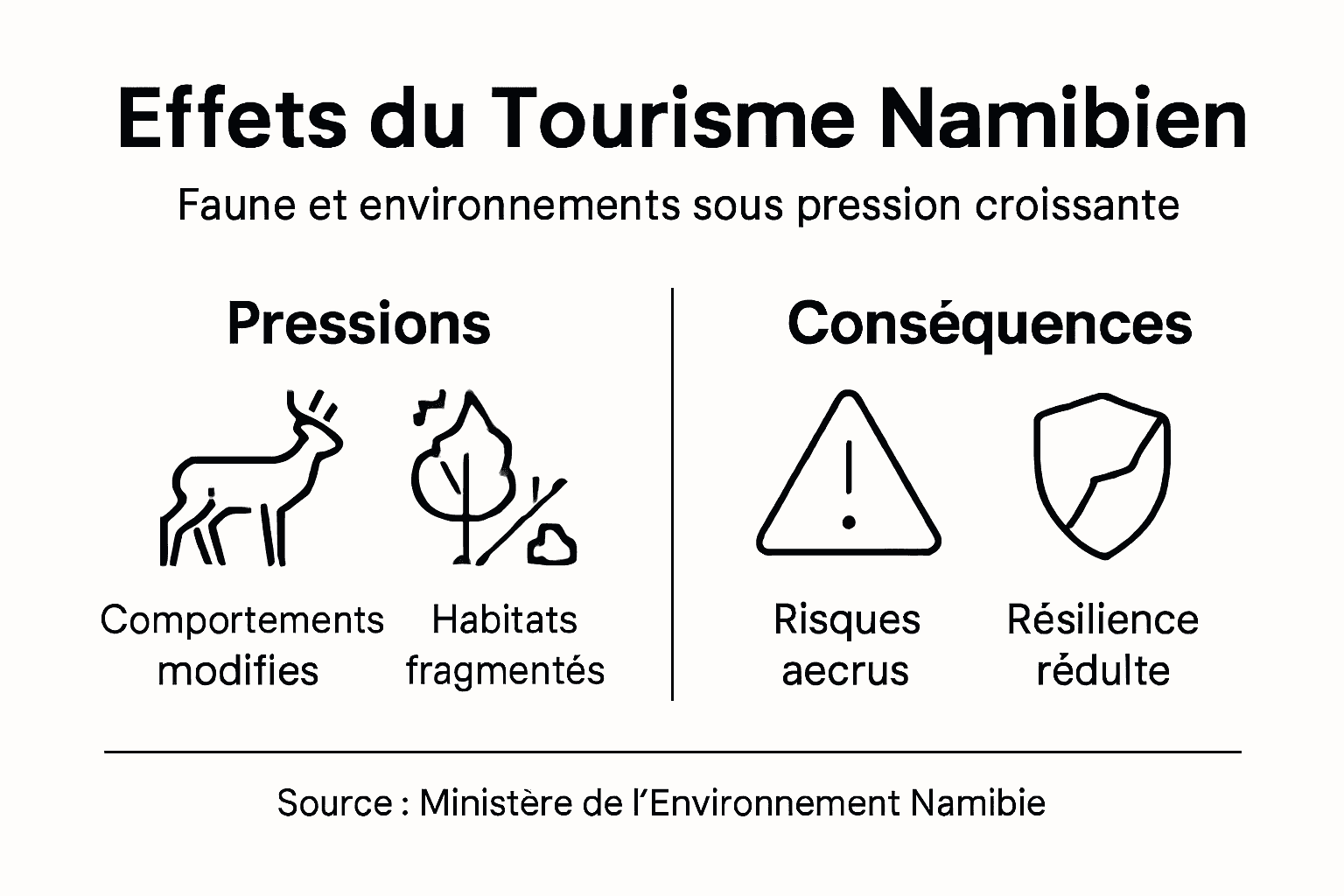 Infographie : les principaux impacts du tourisme sur la vie animale