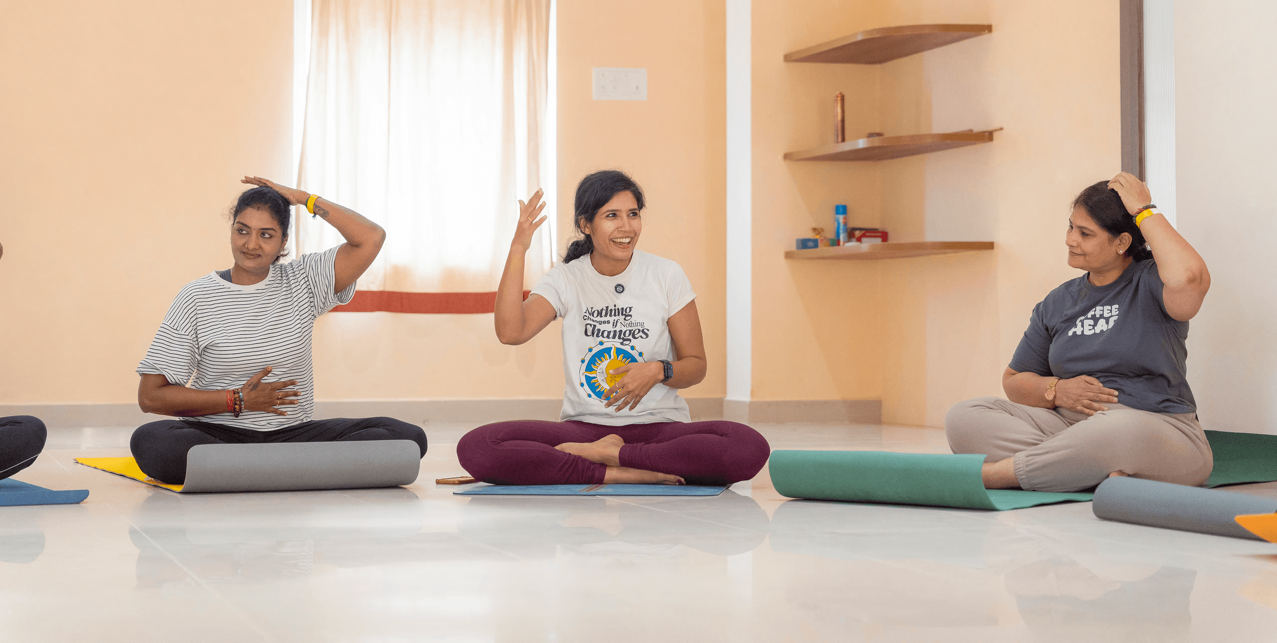 Man doing the yoga pose