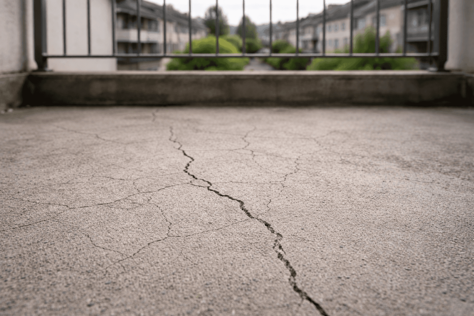 balkon risse müssen repariert werden in hilden
