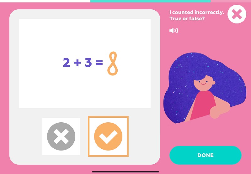True or false: confirm if the equation is solved correctly
