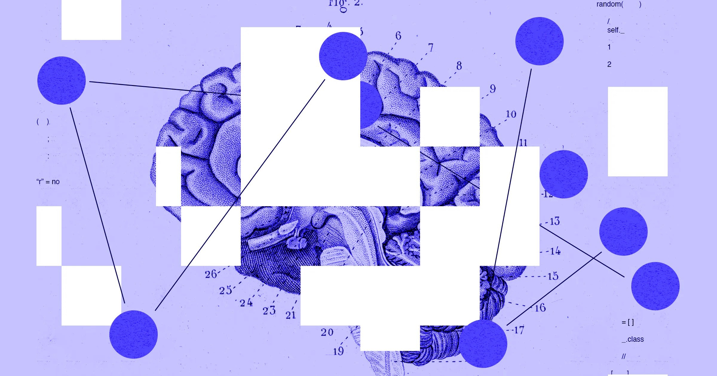 A stylised illustration of a human brain overlaid with abstract neural network nodes and connecting lines, highlighting the theme of AI decision-making and explainability in compliance systems.