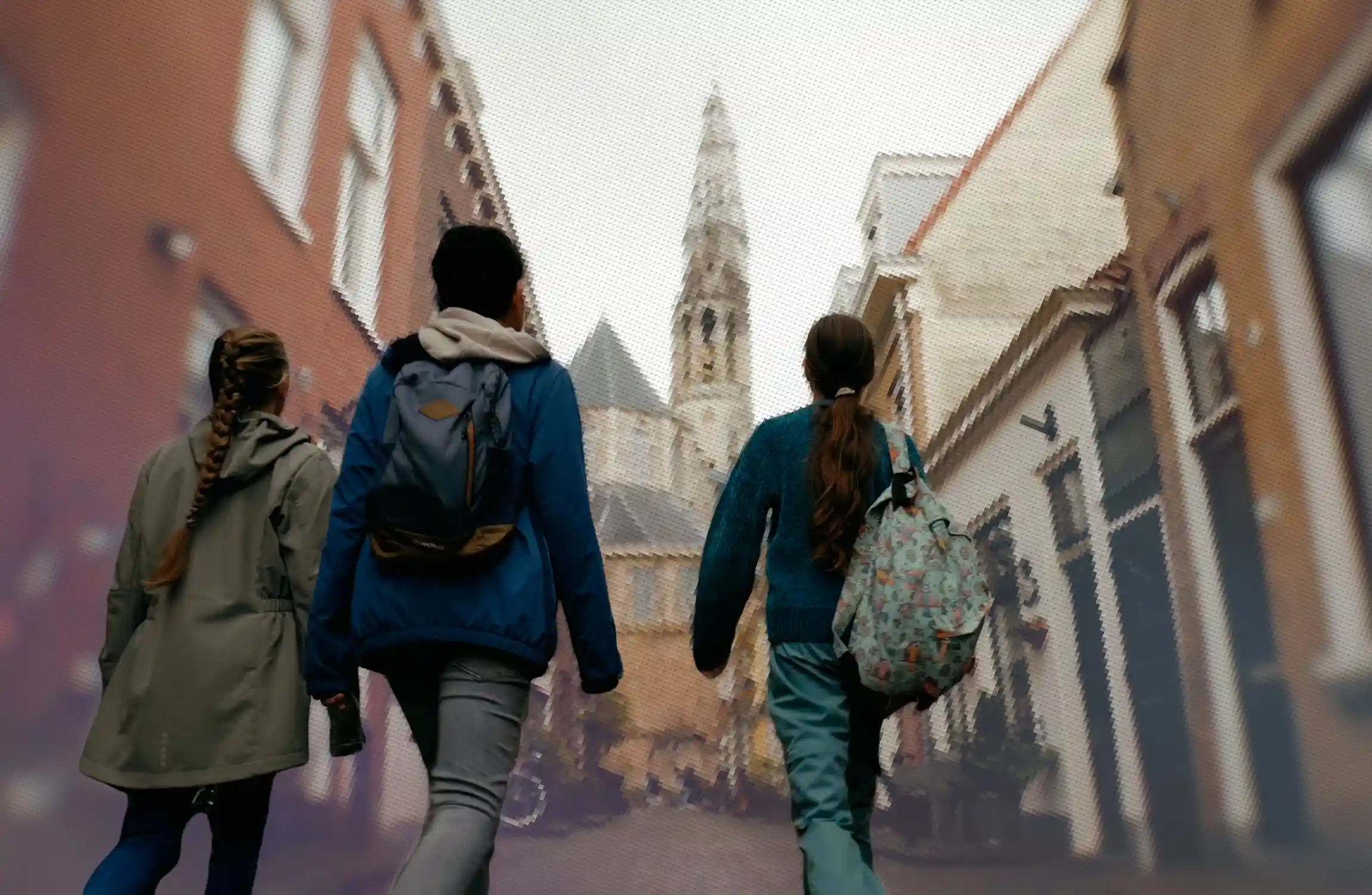 Indall's cameraman is recording footage for a corporate film