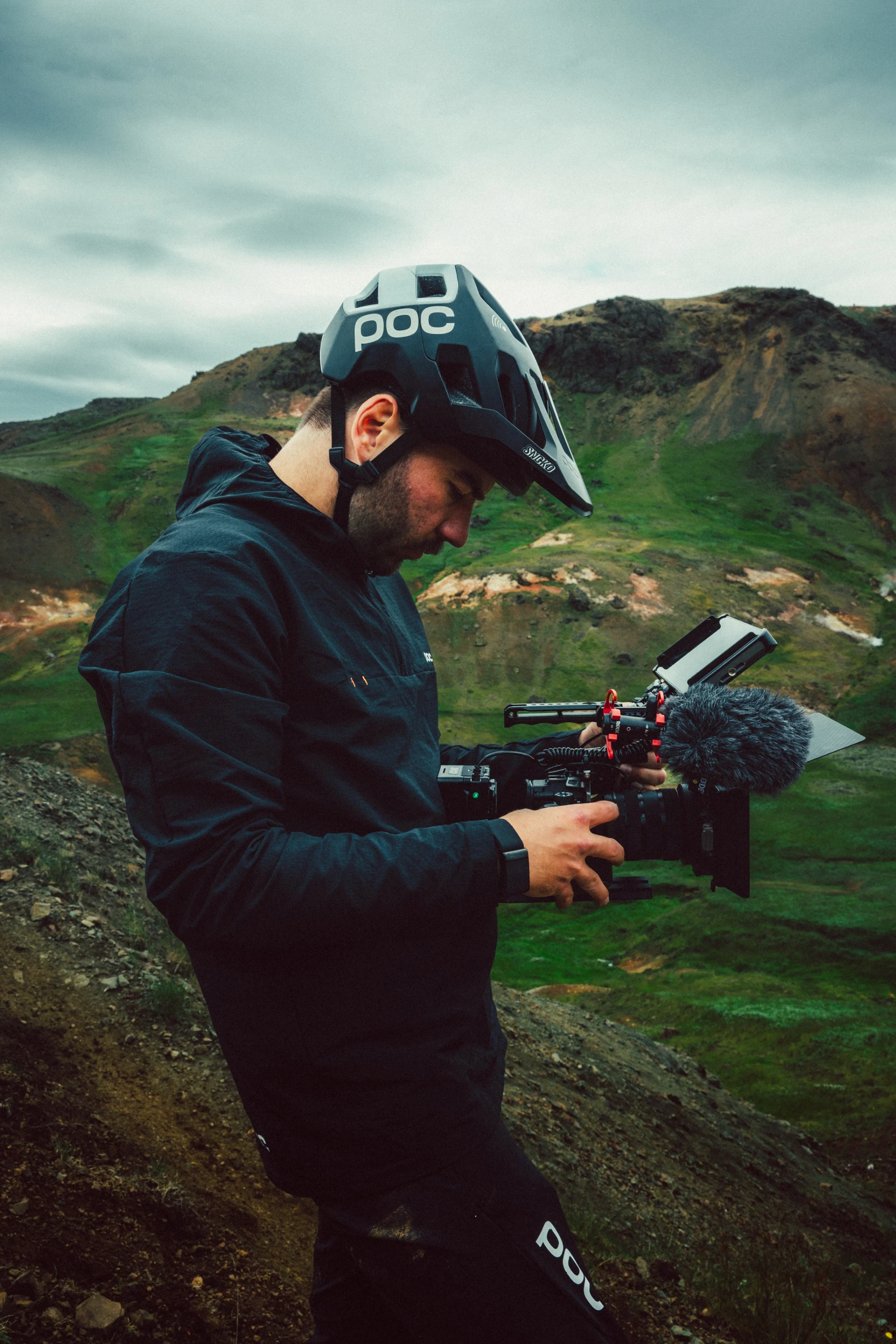 Person holding a camera