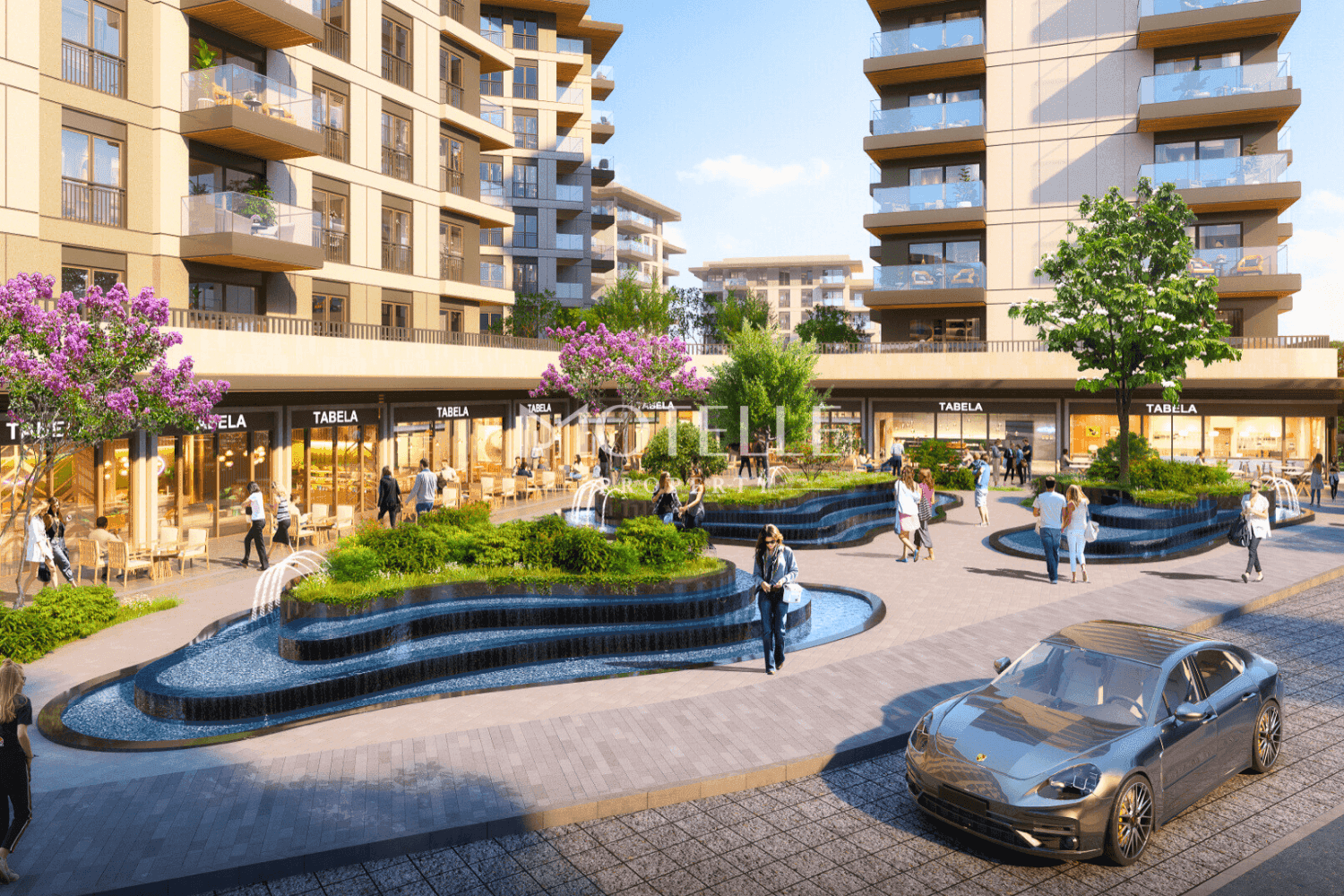 Modern apartment complex at Avrupa Konutları Şişli Istanbul