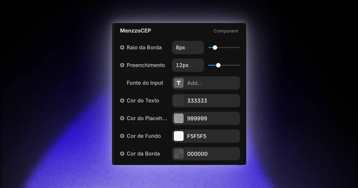 MenzzoCEP - Componente para Framer