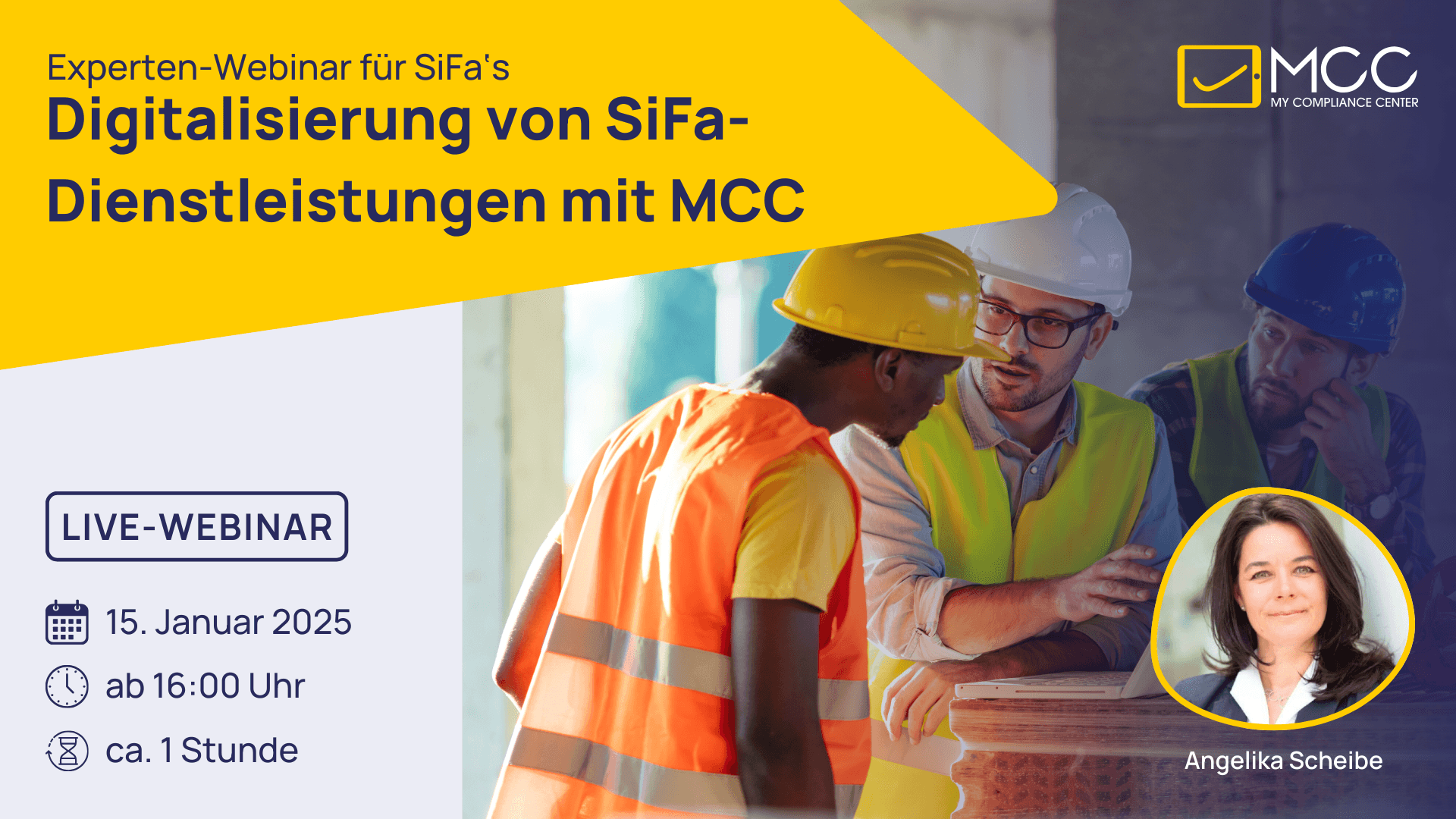 Digitalisierung von SiFa-Dienstleistungen, 15. Januar um 16:00 Uhr