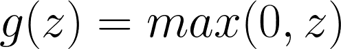 ReLU activation function.