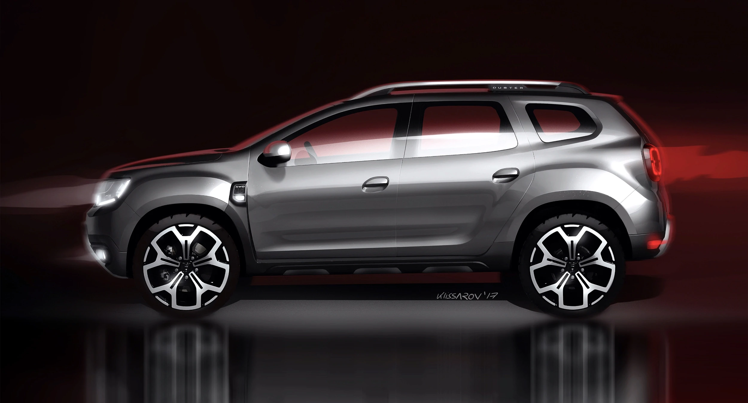 Duster II side final design sketch