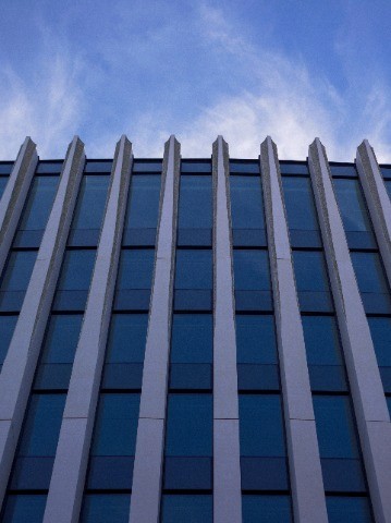 Very tall modern building