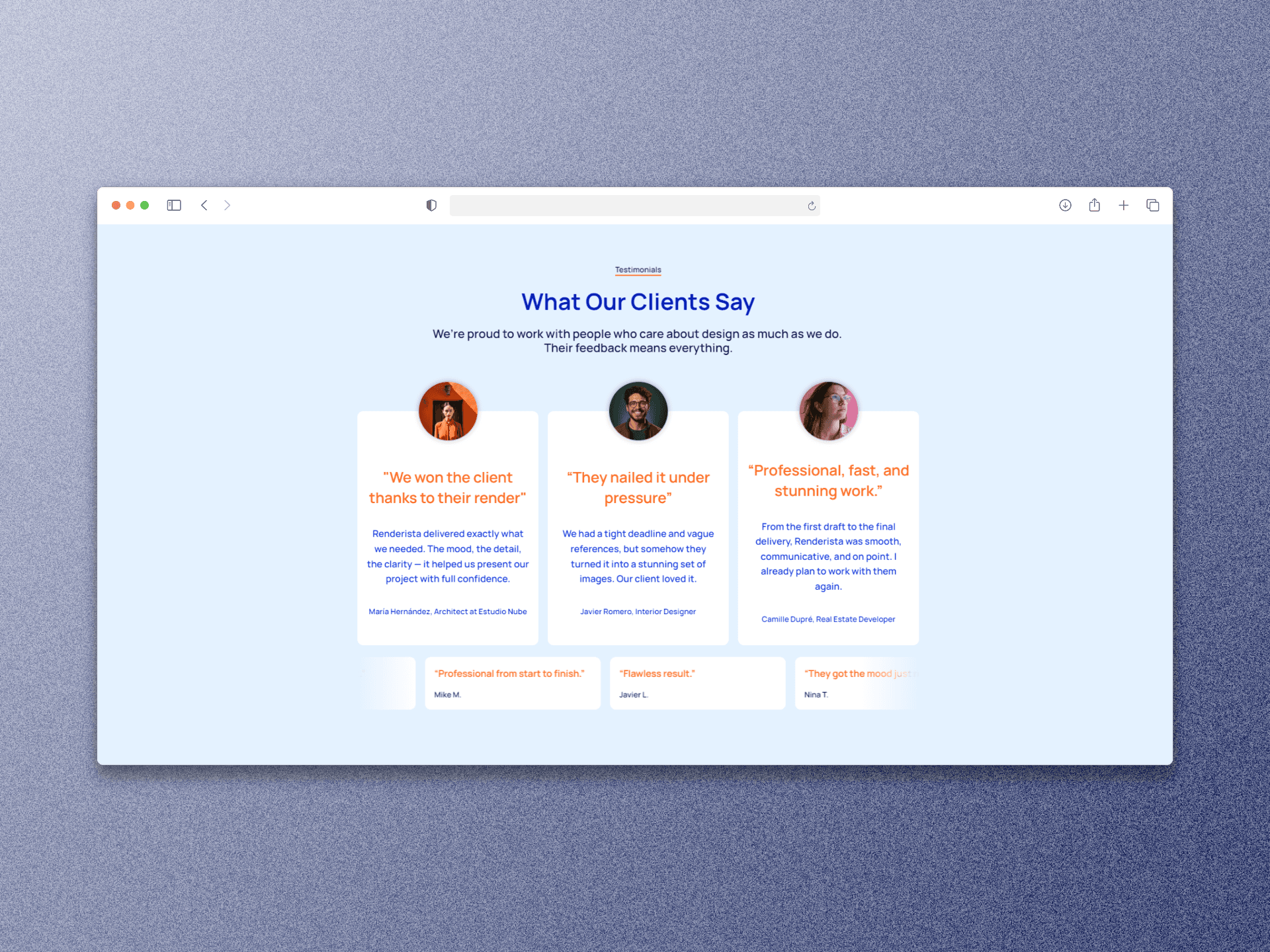 Footer screenshot of Compadre, displaying their info and map location