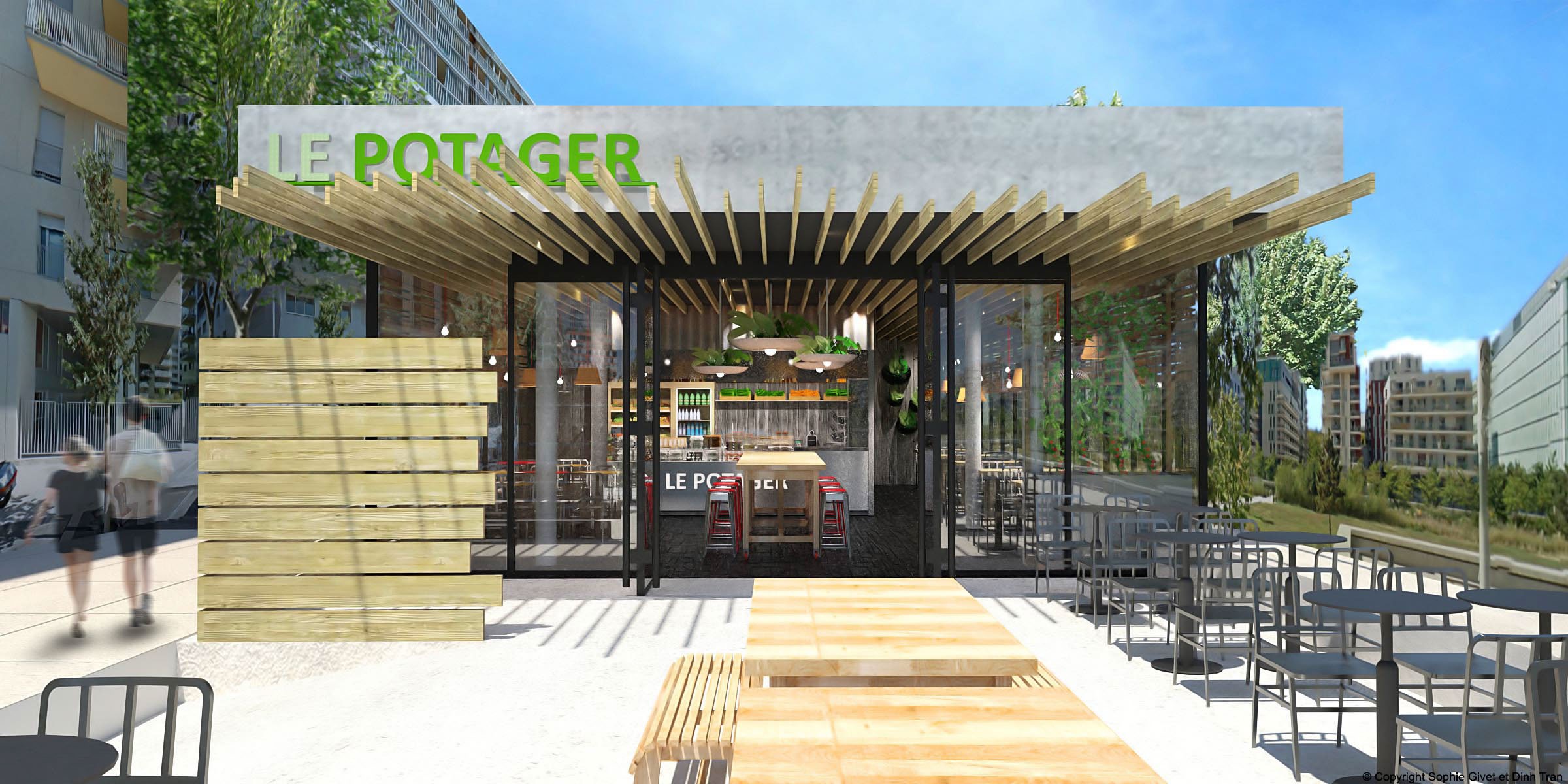 Vue extérieure de l'enseigne