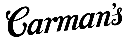 Carman's logo featuring the brand name in a stylish, cursive font.