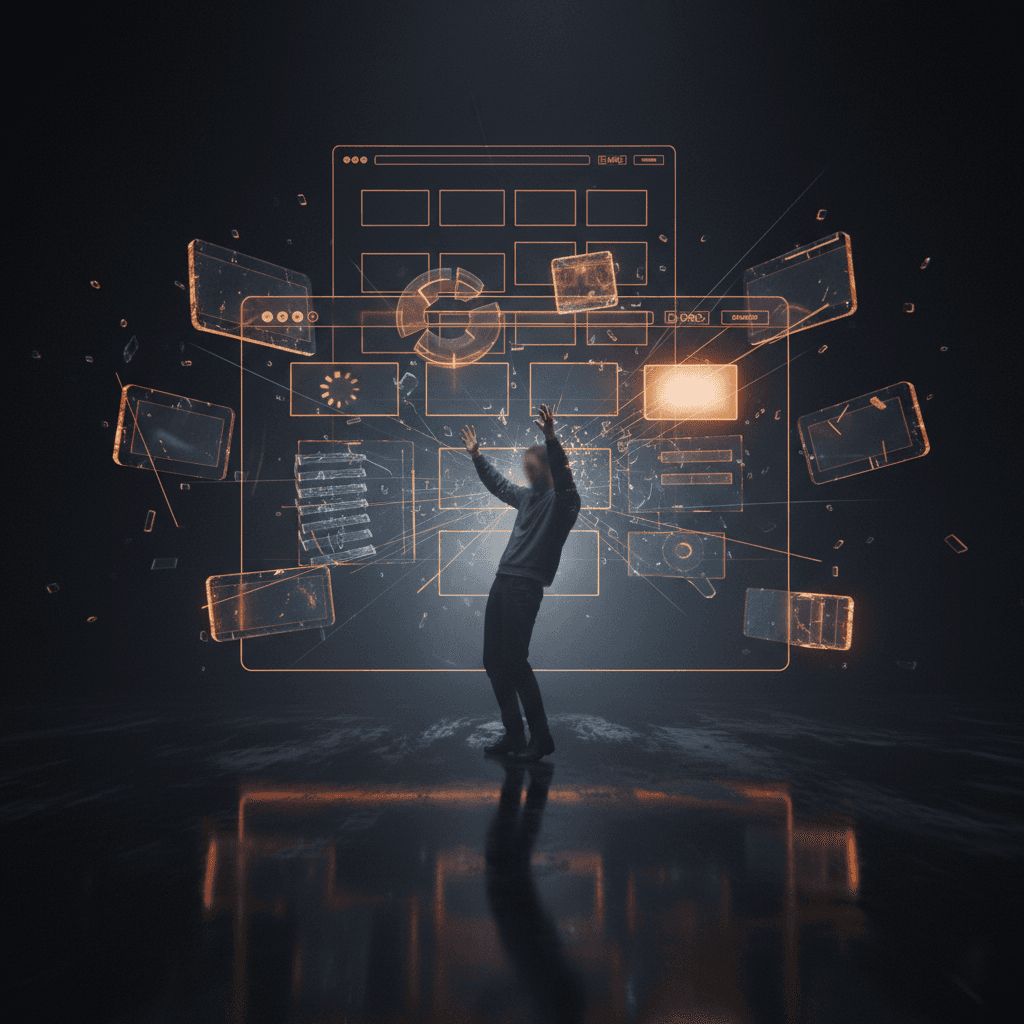 frustierter website user