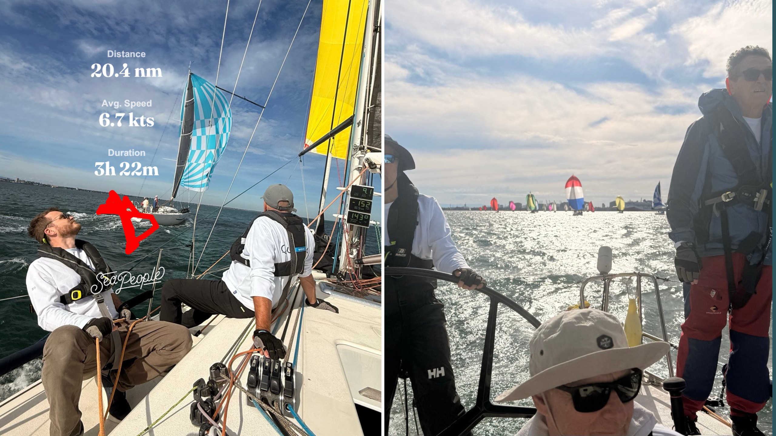 SeaPeople Trip Card from the sailboat race Brass Monkeys Race