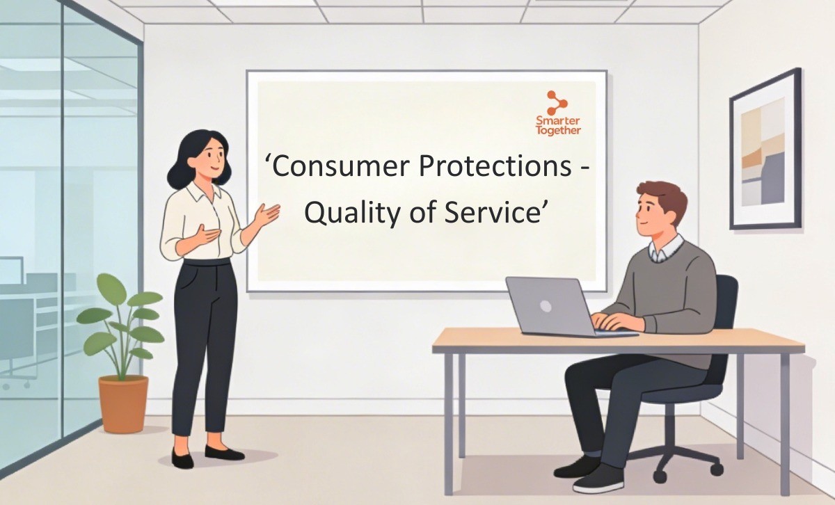 Team discussing heat network quality of service and complaints handling