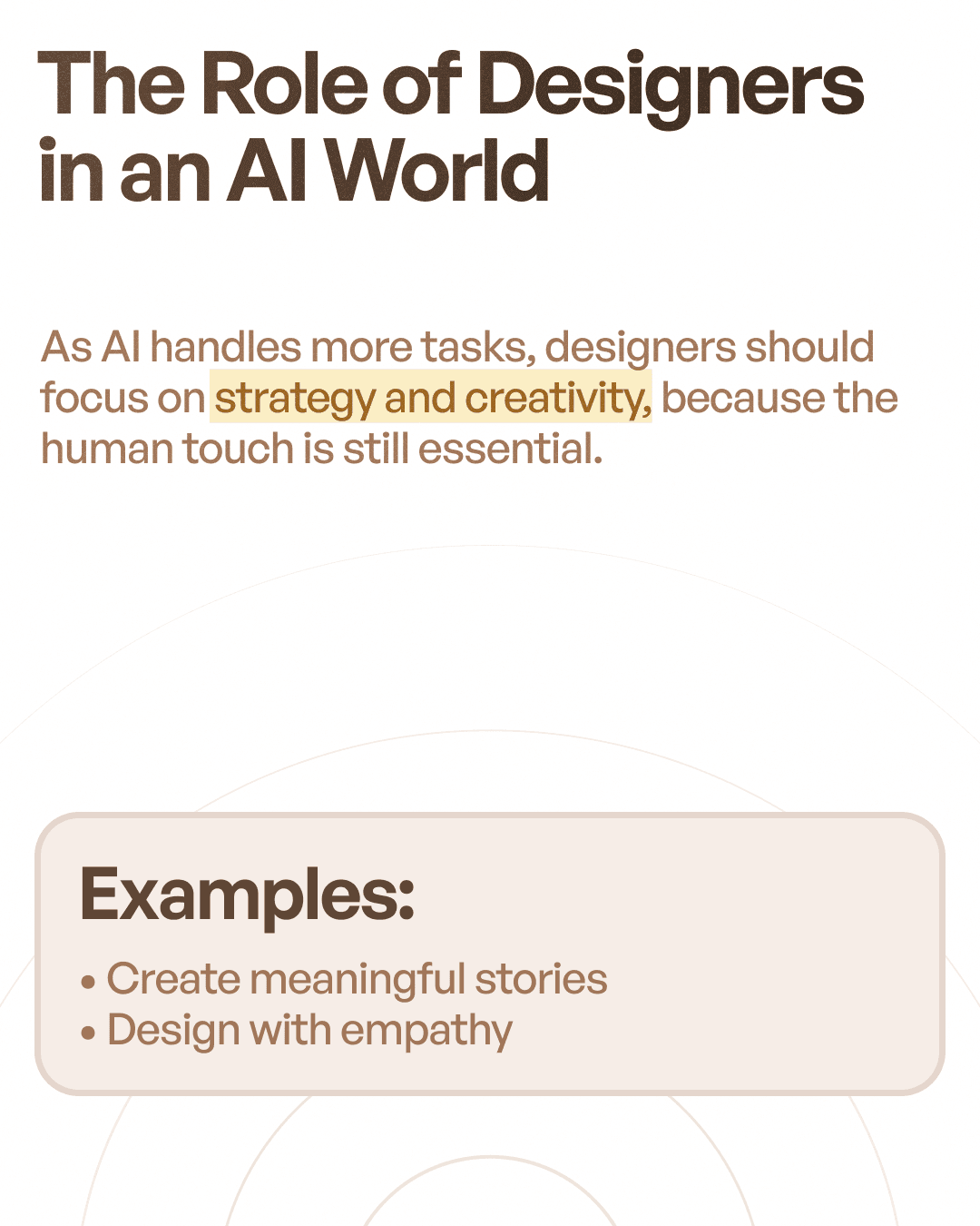 THe role of designers in an AI World in brief
